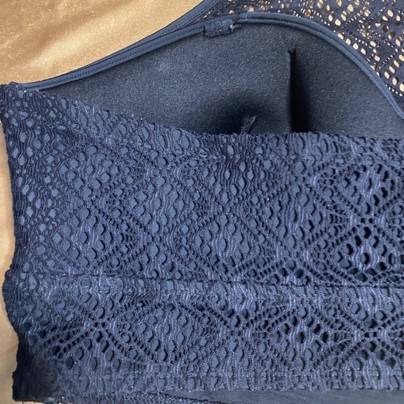 Torrid Black Halter Bikini Top with Textured Design - Picture 10 of 11